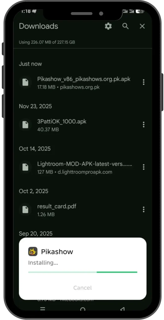 Download Pikashow APK